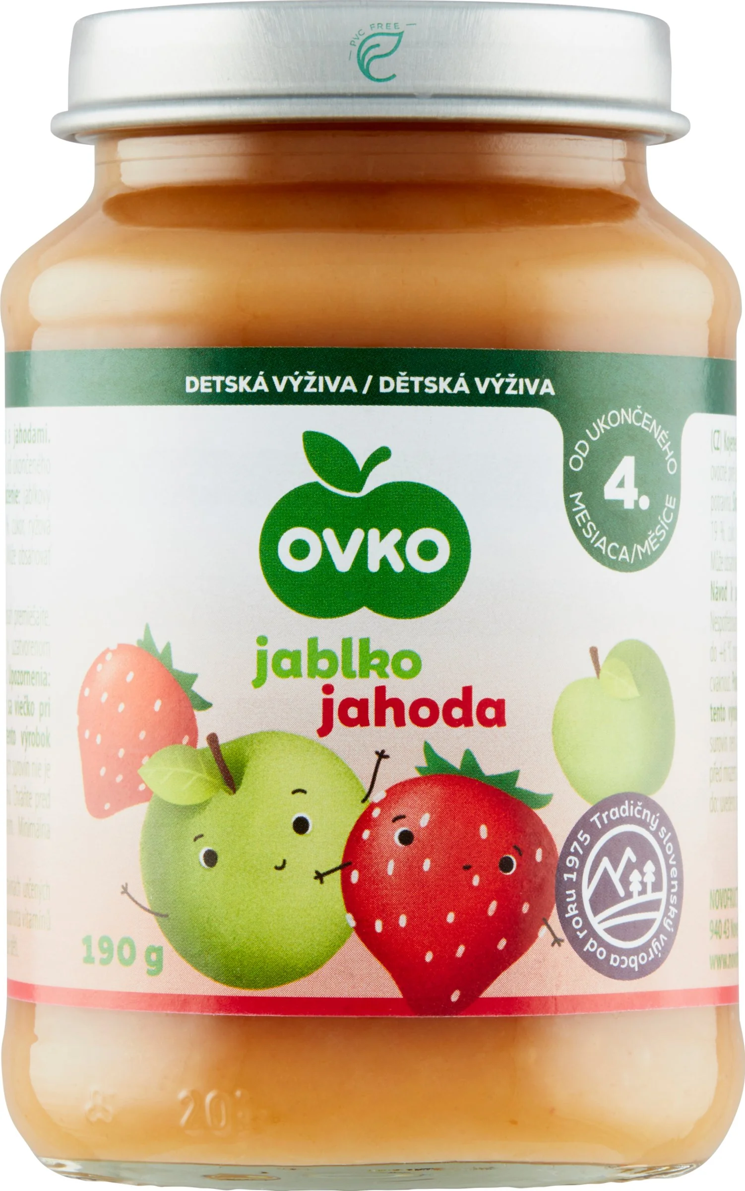 OVKO Detská výživa Jablko Jahoda