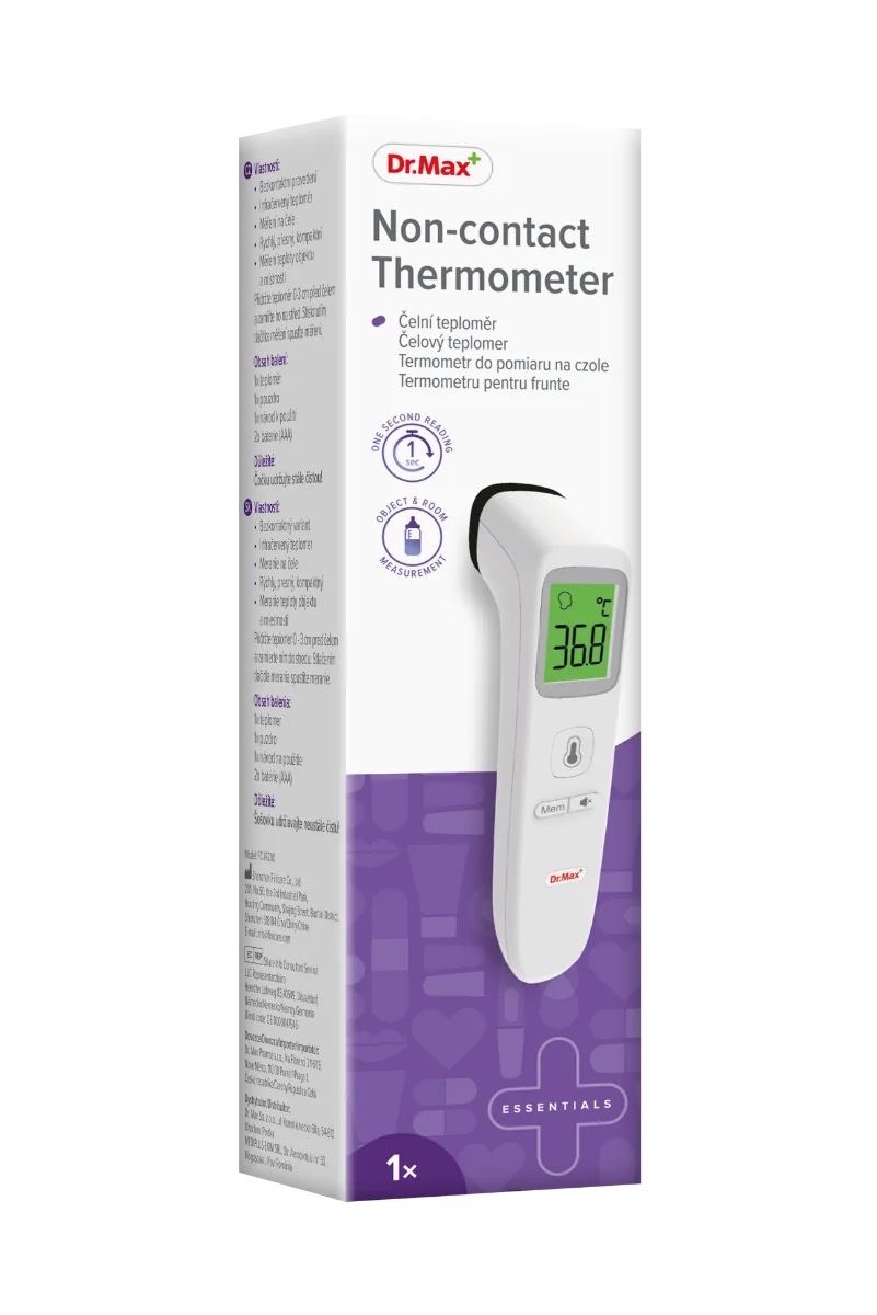 Dr. Max Non-contact Thermometer 1×1 ks, čelový teplomer