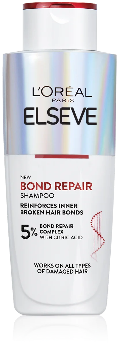 L'Oréal Paris Elseve Bond Repair regeneračný šampón s kyselinou citrónovou, pre všetky typy poškodených vlasov, 200 ml