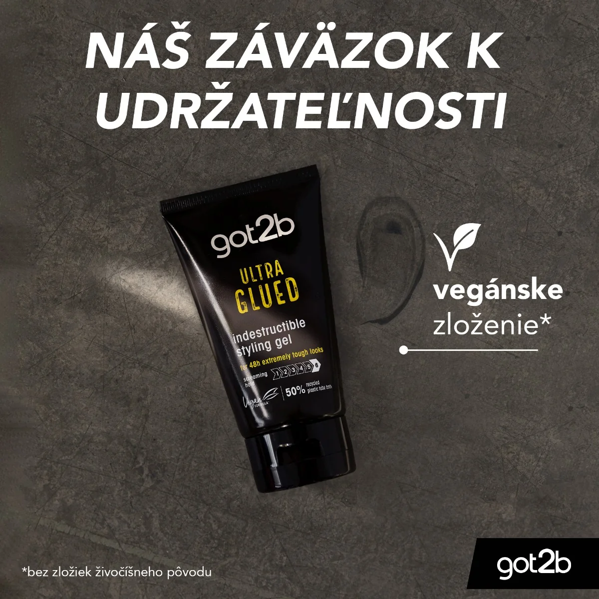 got2b stylingový gél na vlasy Ultra Glued 1×150 ml, gél na vlasy