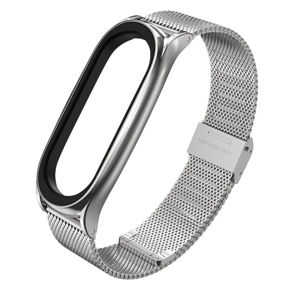 Tech-Protect Milanese remienok na Xiaomi Mi Band 7 silver