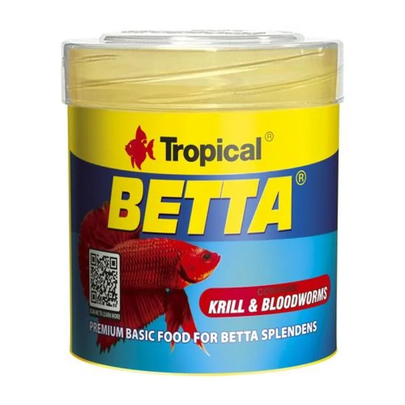 TROPICAL Betta 50ml/15g základné krmivo pre bojovnice 