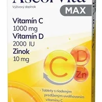 ASCORVITA MAX tbl vitamín C, D a zinok 1x30 ks