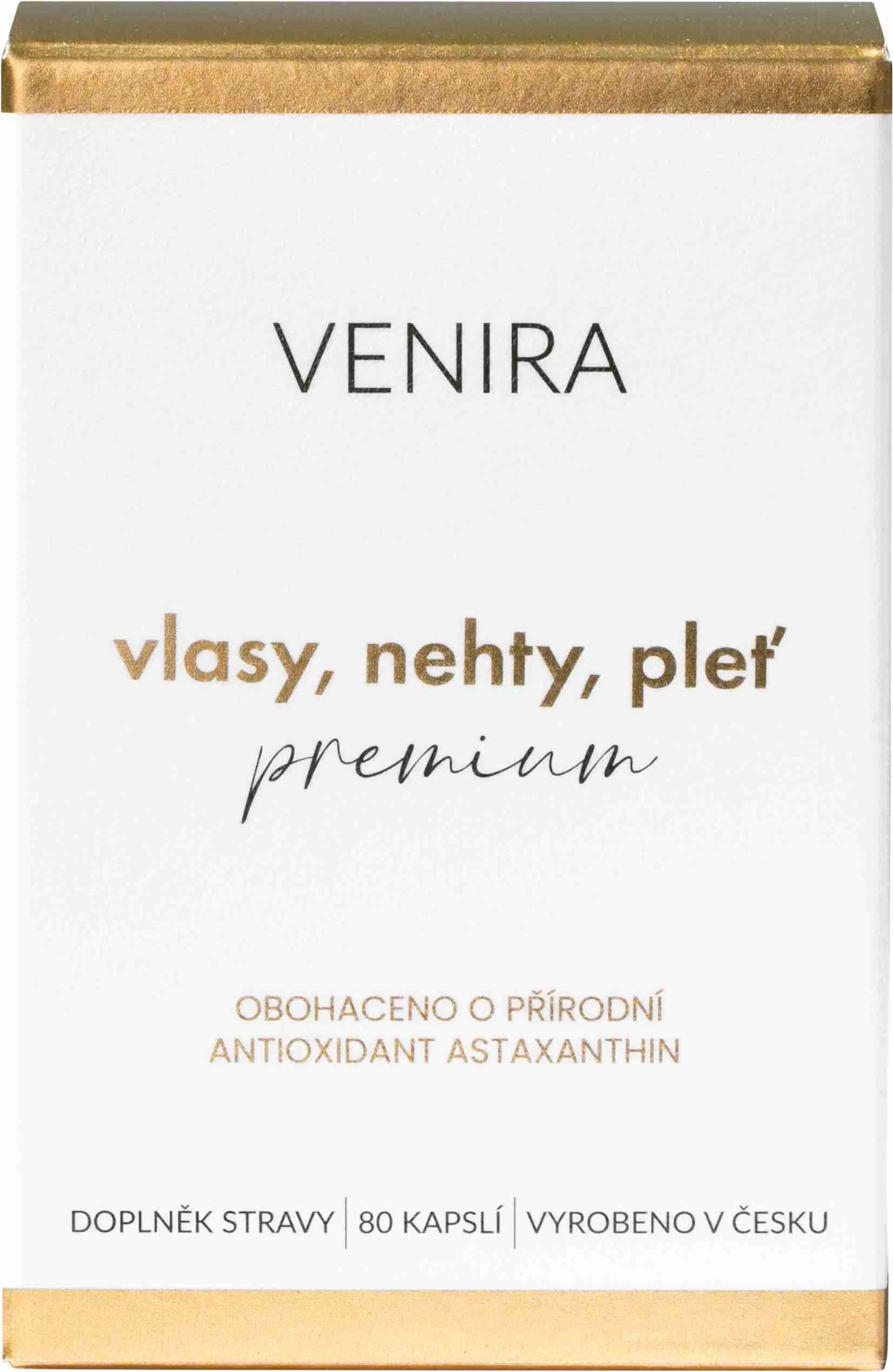 VENIRA PREMIUM kapsule pre vlasy, nechty a pleť, 40 dňová kúra