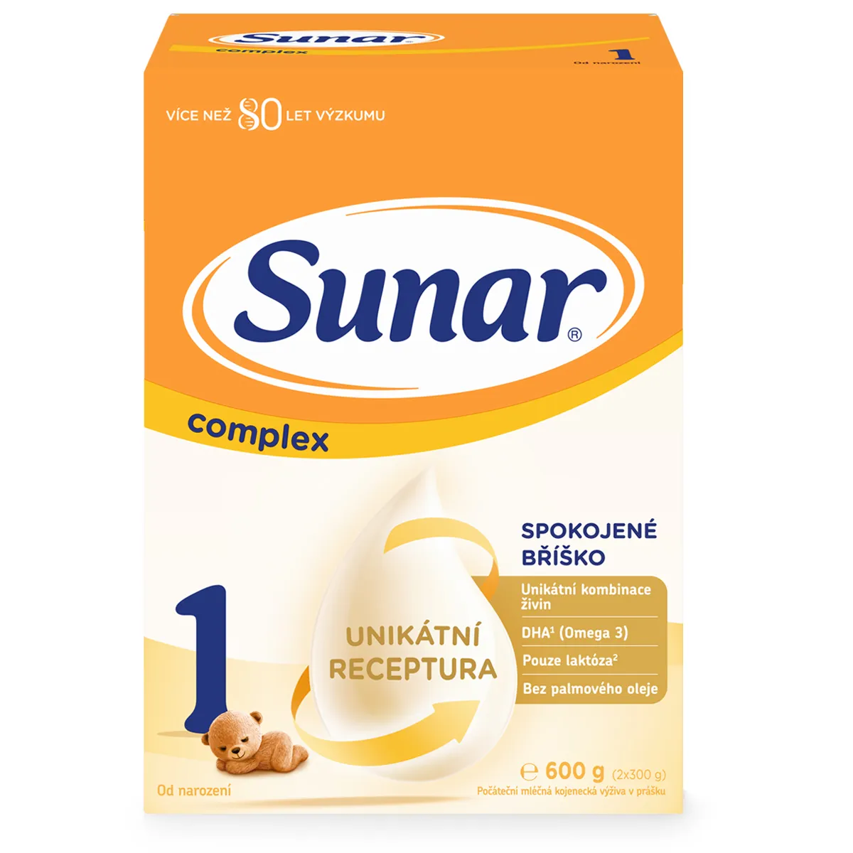 Sunar Complex 1 1×600 g, mliečna výživa, od narodenia