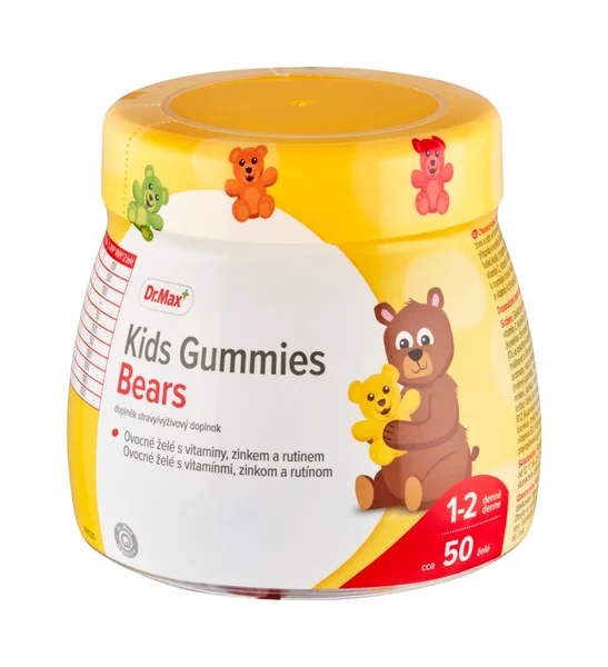 Dr. Max Kids Gummies Bears 1×50 ks, ovocné želé s vitamínmi, zinkom a rutínom