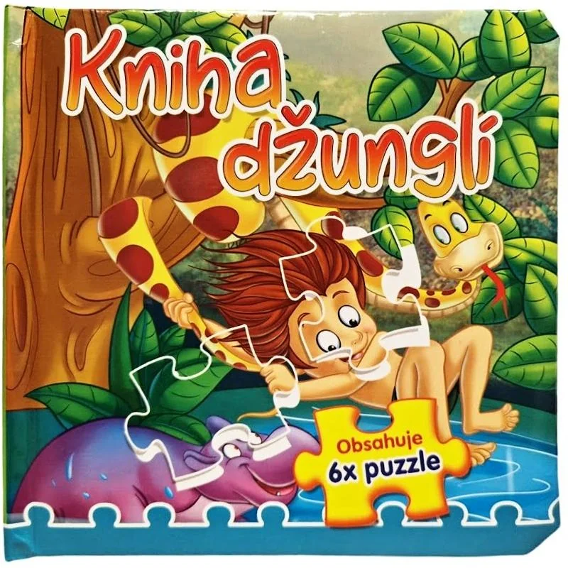 Kniha džungle 6x puzzle 