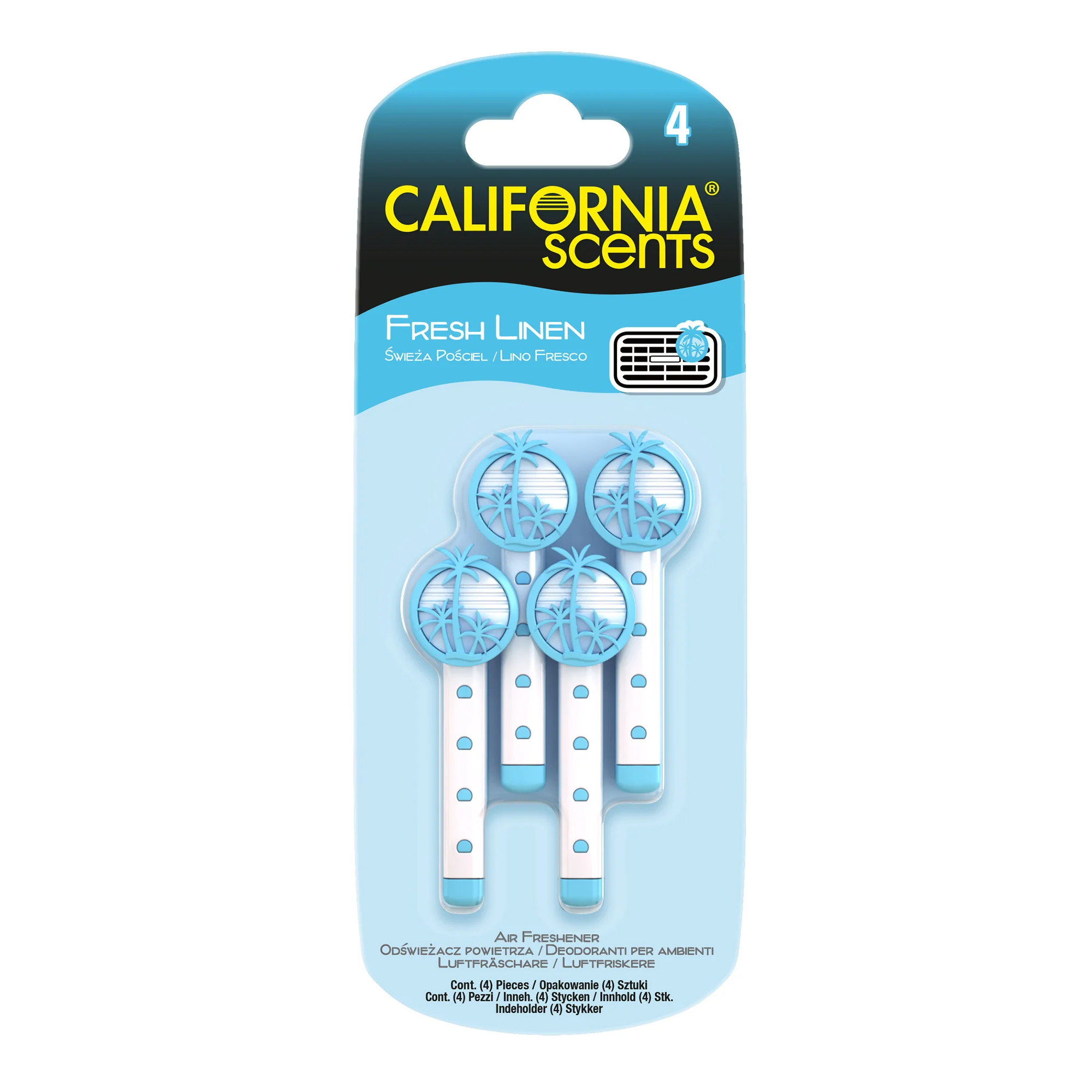 E303647700 California Scents VENT STICKS SINGLE SCENT Fresh Linen