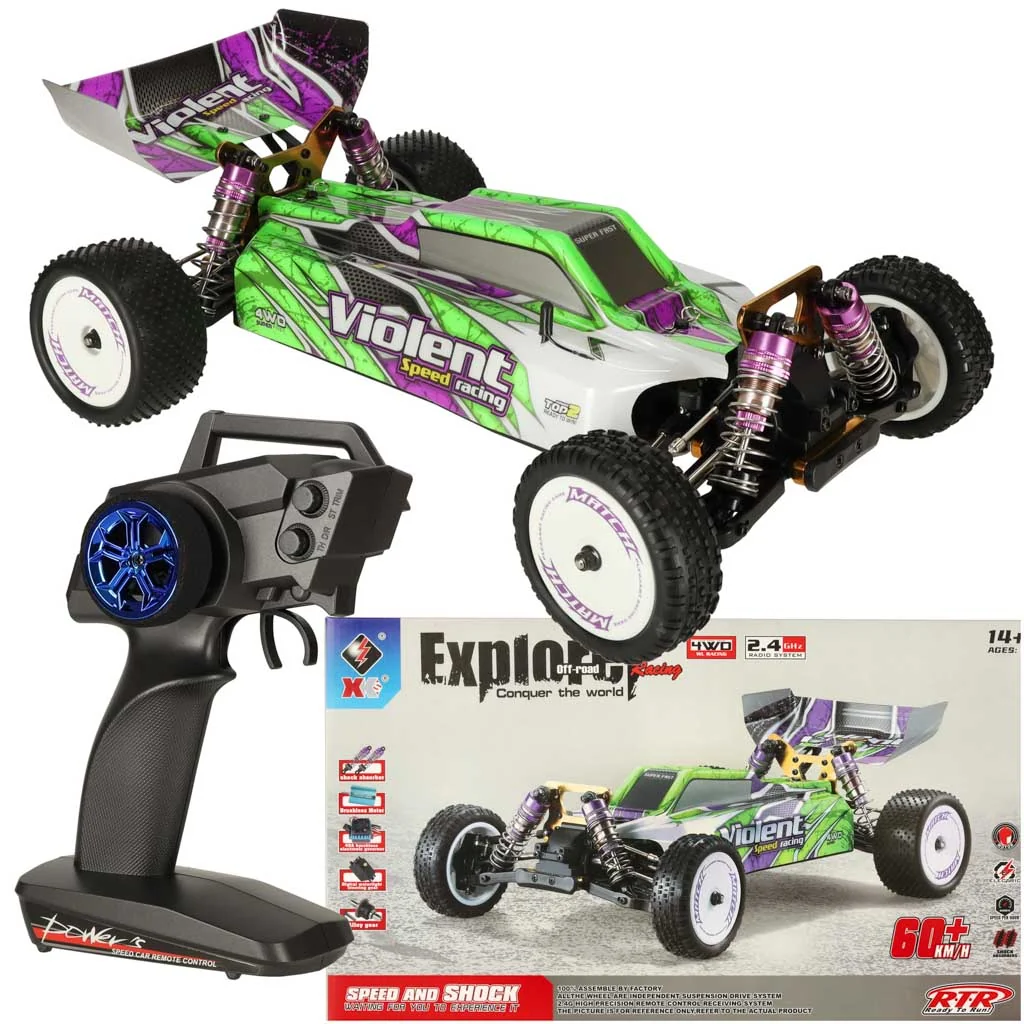 RC Auto na Diaľkové Ovládanie - WLToys 104002 1:10 4WD 2.4GHz