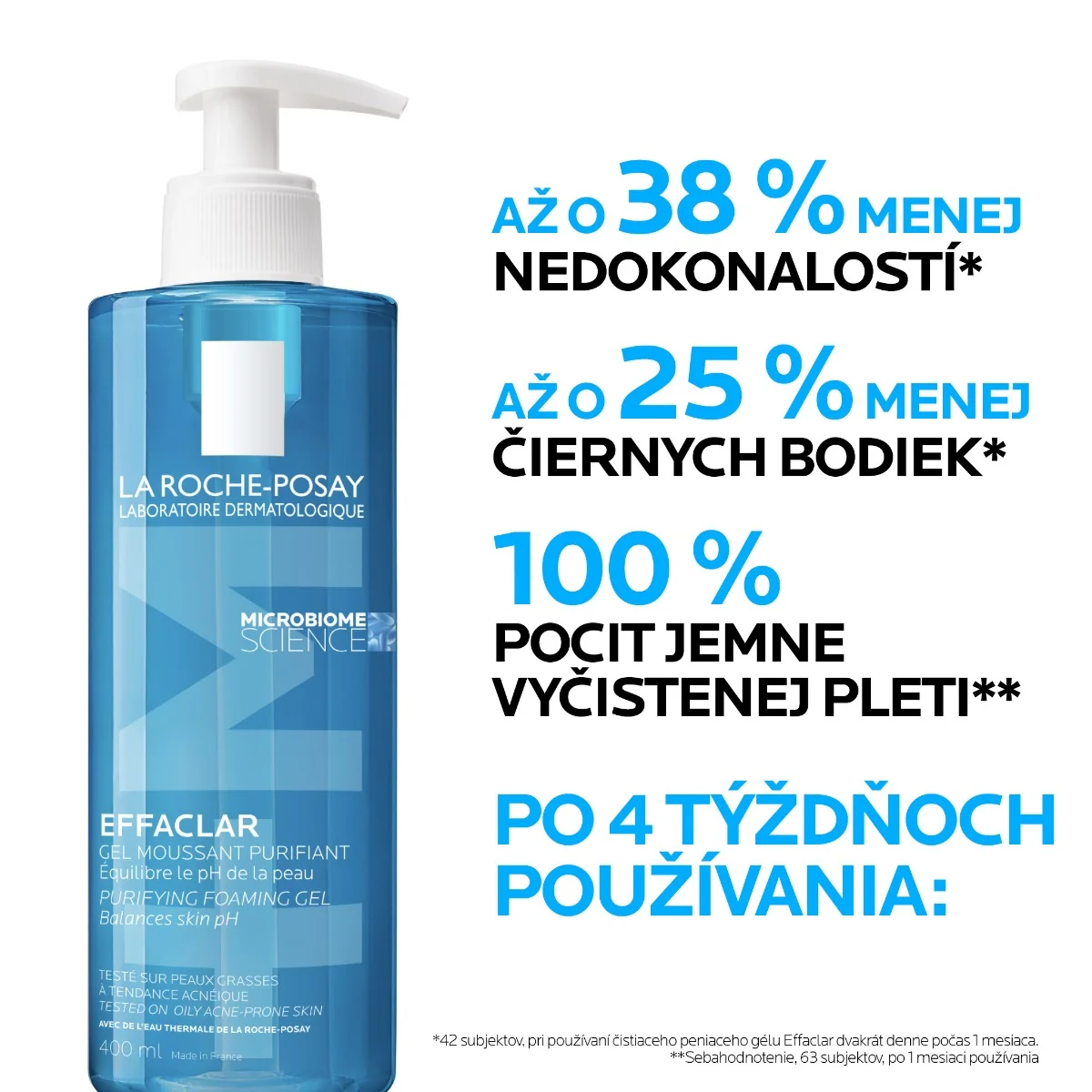 LA ROCHE-POSAY Effaclar Čistiaci penivý gél 400 ml 1×400 ml, čistiaci gél