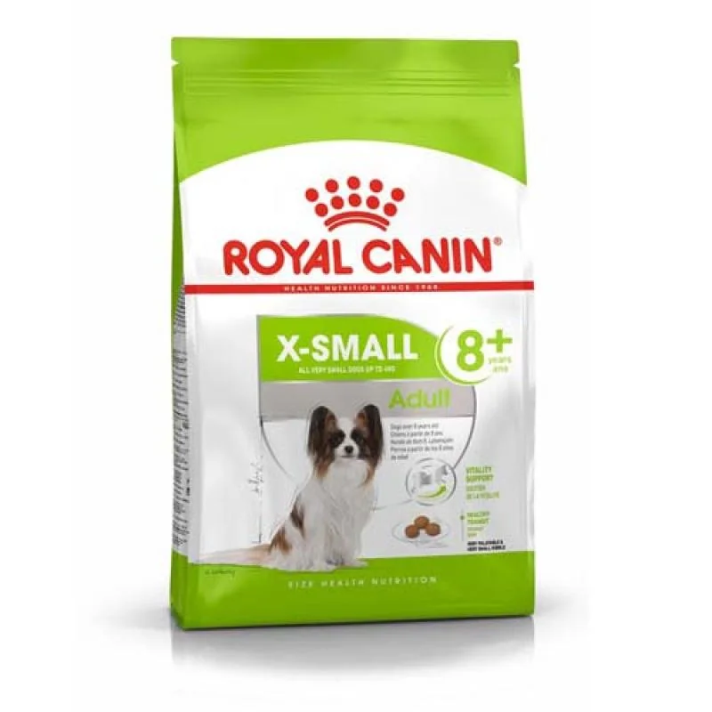 ROYAL CANIN SHN X-SMALL ADULT 8+  1,5kg  -Krmivo pre staršie psy veľmi malých plemien