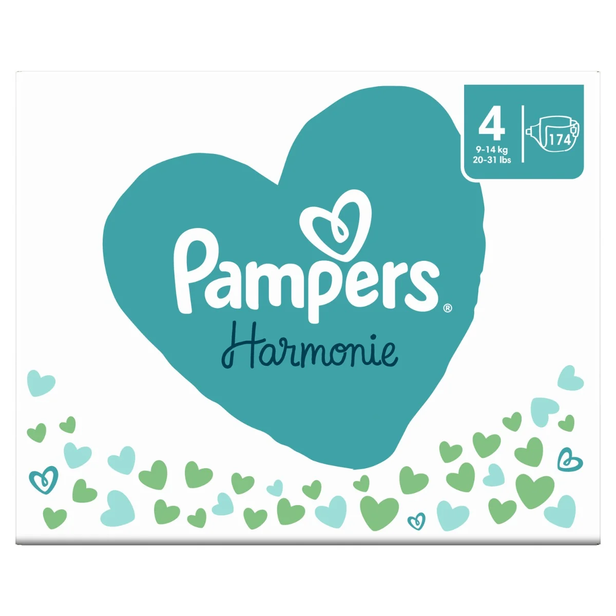 PAMPERS HARMONIE BABY PLIENKY V.4 9-14KG 174KS