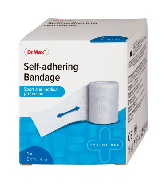 Dr. Max Self-adhering Bandage, 6 cm x 4 m 1×1 ks, ovínadlo elastické samolepiace, 6 cm x 4 m