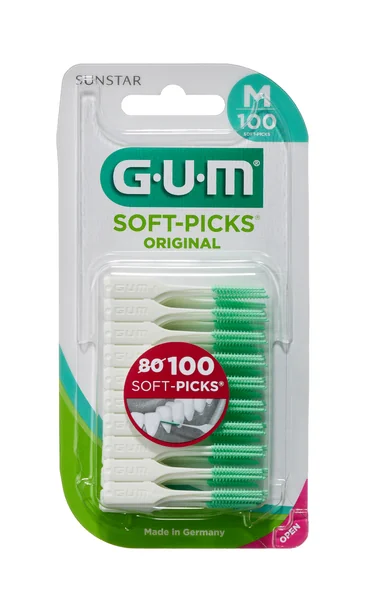 GUM Soft-Picks masážna medzizubná kefka s fluoridmi- velikost Regular, ISO 1