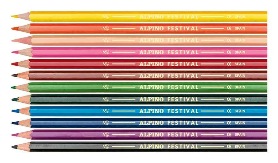 ALPINO Balenie farebných ceruziek Alpino Festival 288ks 1×1 set, farebné ceruzky