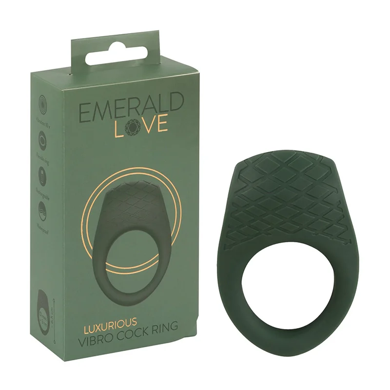 Emerald Love Luxurious Vibro Ring