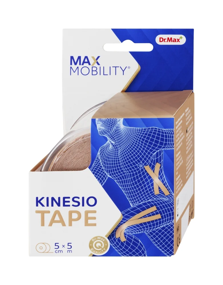 Dr. Max KINESIO TAPE 5CMX5M TELOVA 1×1 ks, kinesio tape