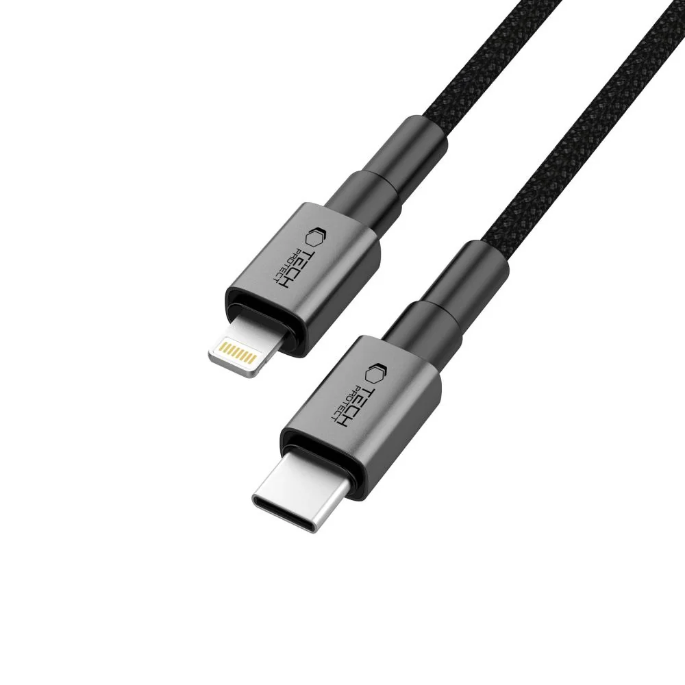 Tech-Protect Ultraboost DNA kábel USB-C / Lightning PD 27W / 3A 1m, še dý