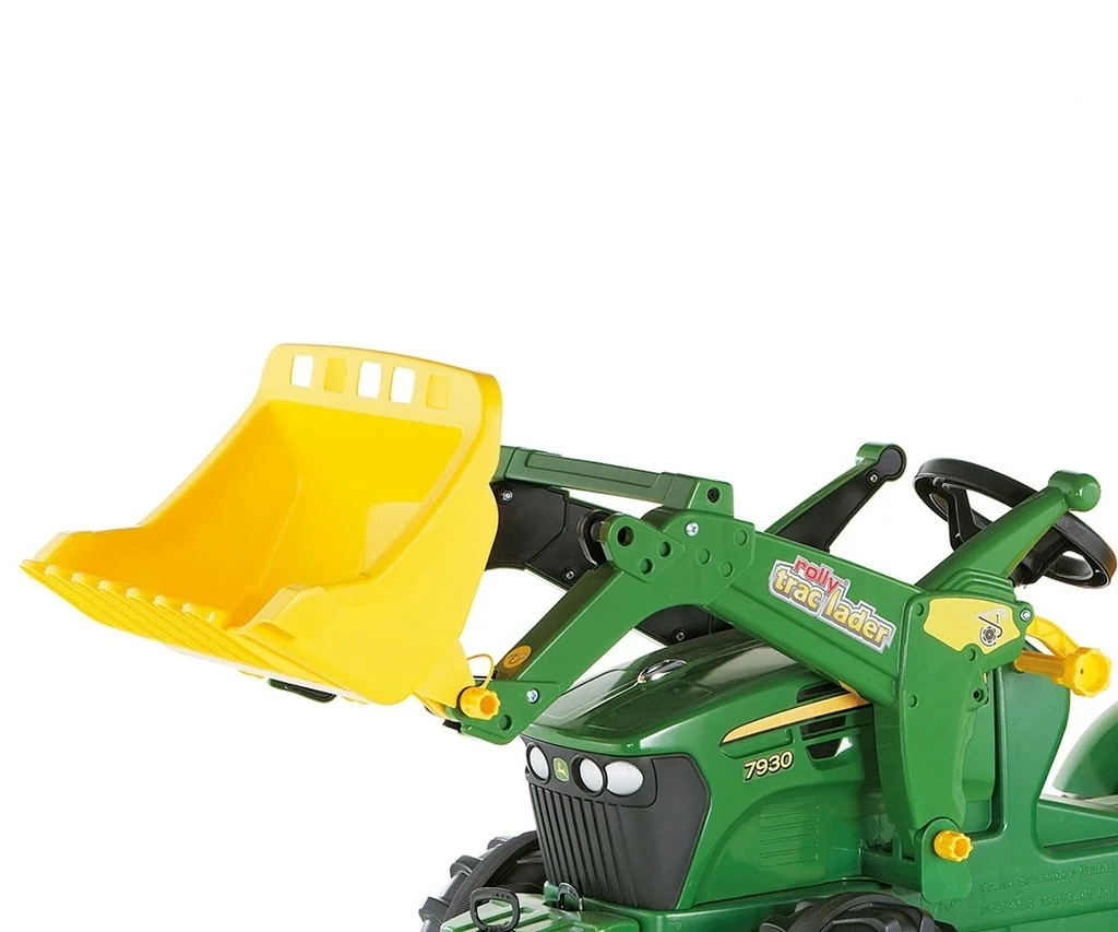 Šliapací traktor nakladač Rolly Toys John Deere Farmtrac zelený , 