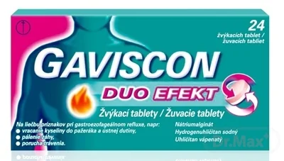 GAVISCON DUO EFEKT žuvacie tablety