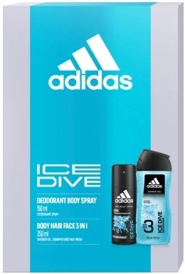 ADIDAS ICE DIVE DEO SPREJ 150ML+SPR GEL 250ML 1SET 1×1 ks, set