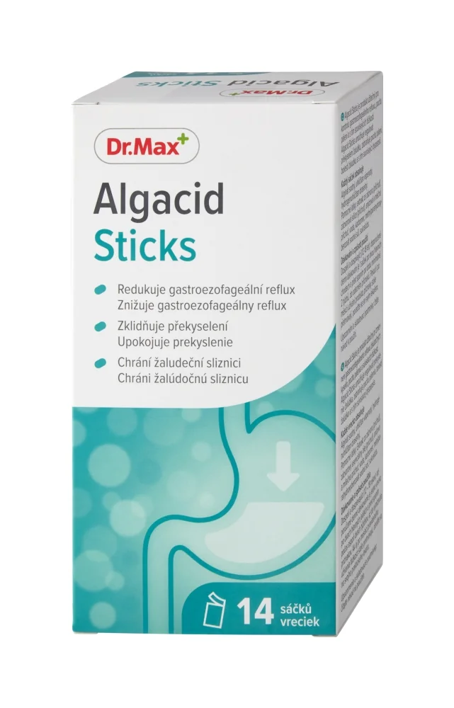 Dr. Max Algacid Sticks 1×14 vreciek, proti žalúdočným ťažkostiam