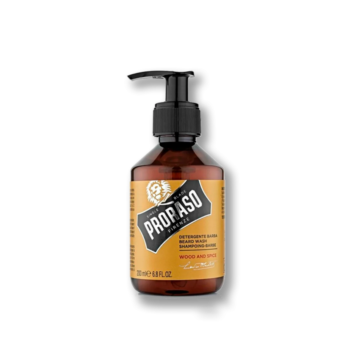 Čistiaci šampón na bradu Proraso Wood and Spice Beard Shampoo 200ml