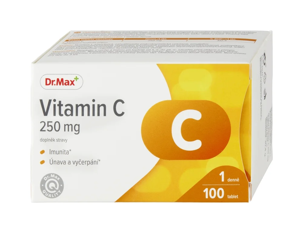 Dr. Max Vitamín C 250 mg 1×100 tbl, výživový doplnok