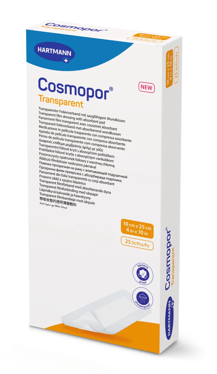 Cosmopor transparent 10x25cm steril. P25