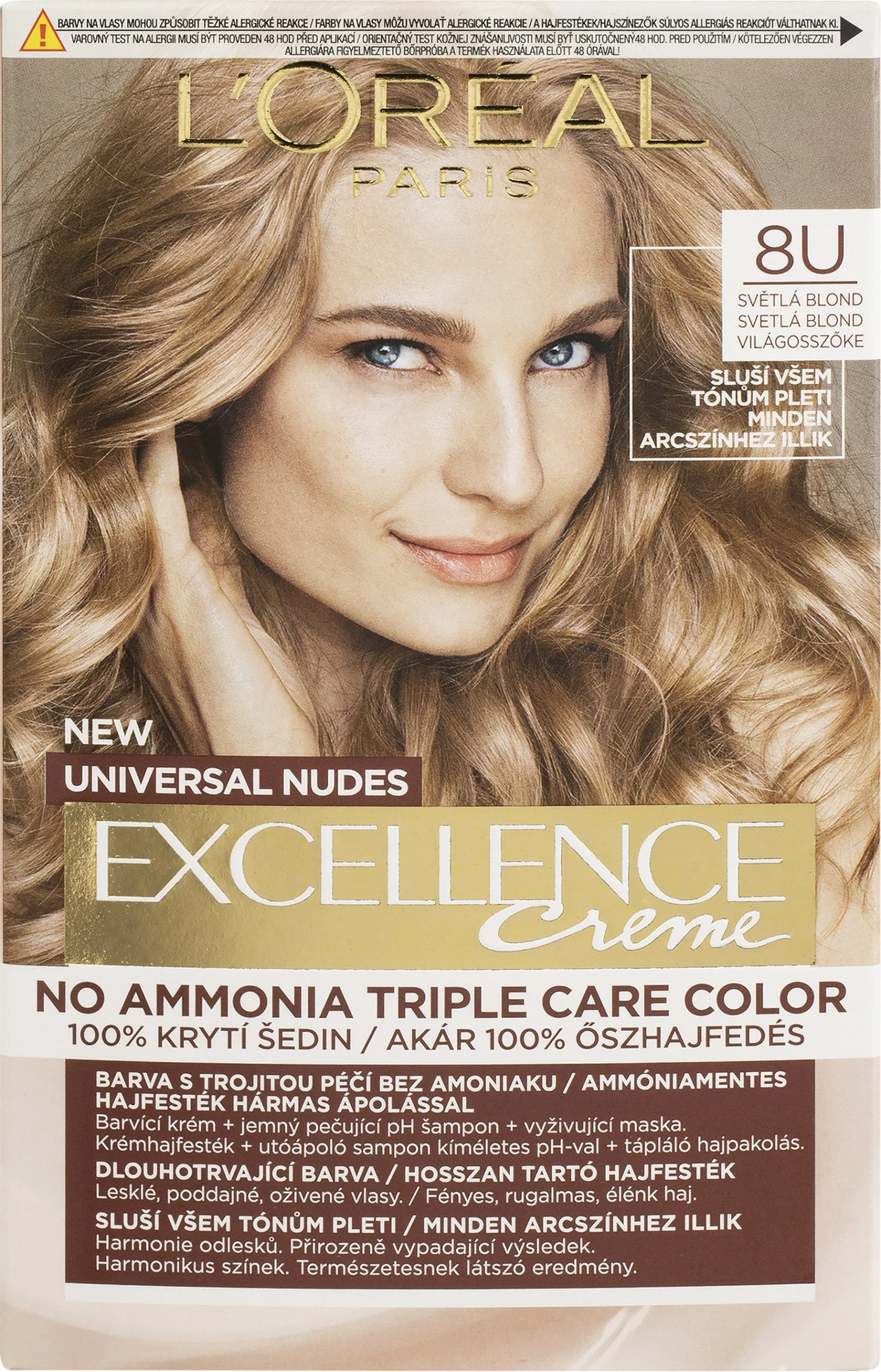 L'Oréal Paris Excellence Universal Nudes Excellence 8U permanentná farba