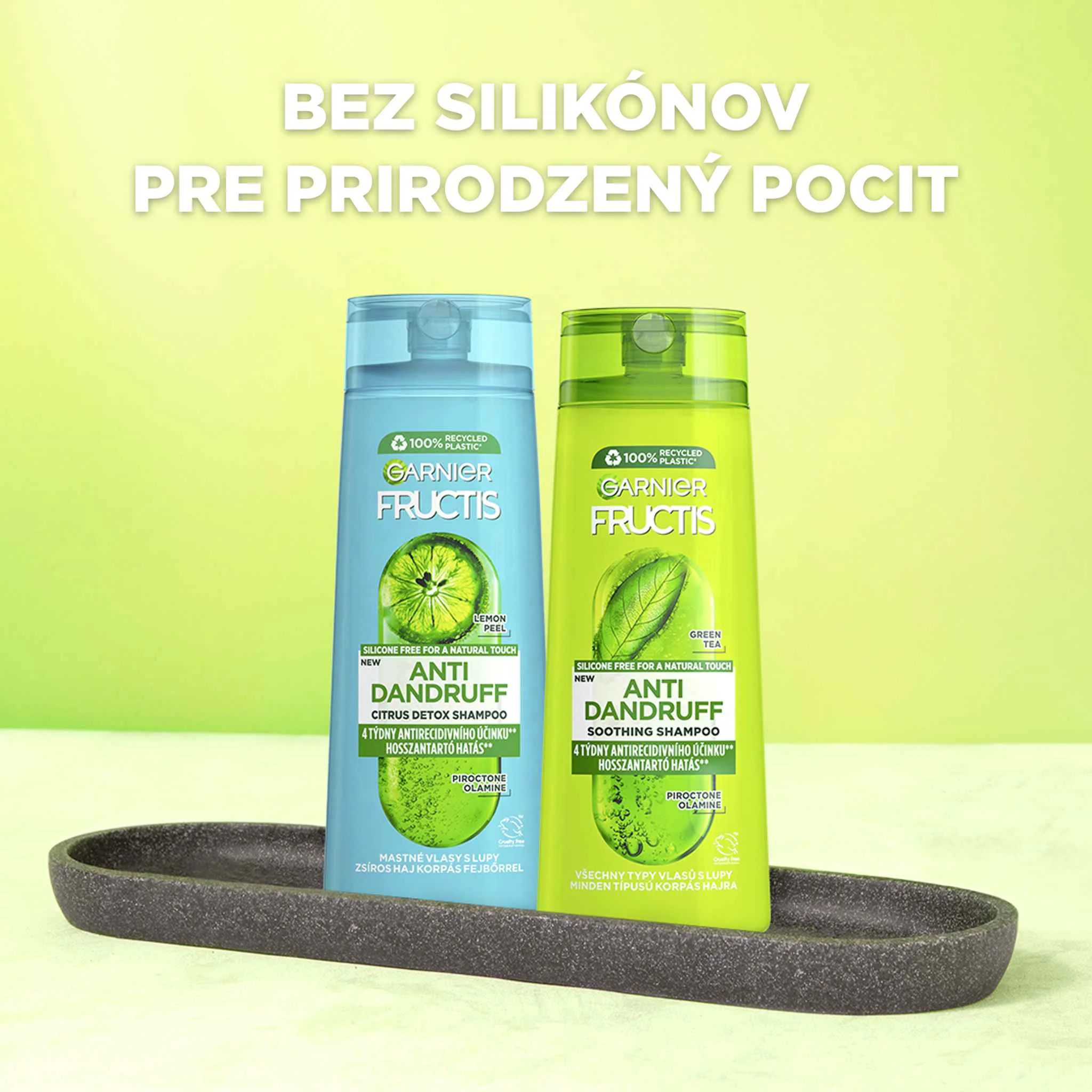 Garnier Fructis Antidandruff upokojujúci šampón na všetky typy vlasov s lupinami 1×250 ml, šampón