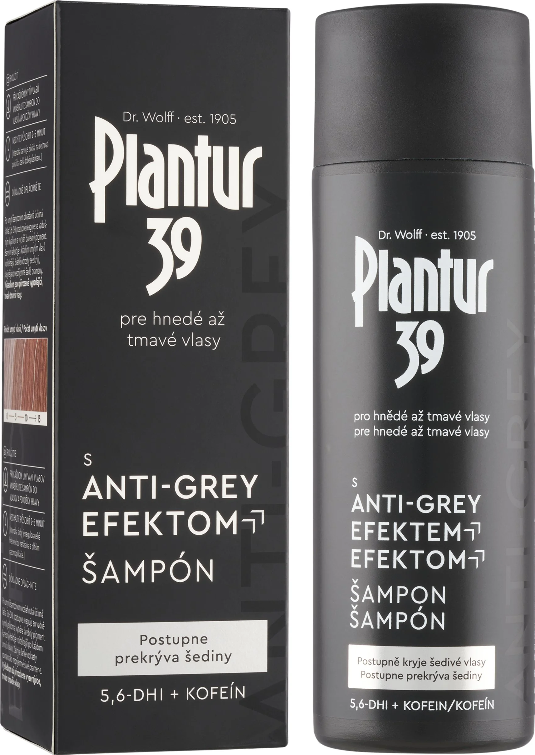 Plantur 39 Šampon s Anti-Grey efektem 1×200 ml, šampón proti šediveniu vlasov