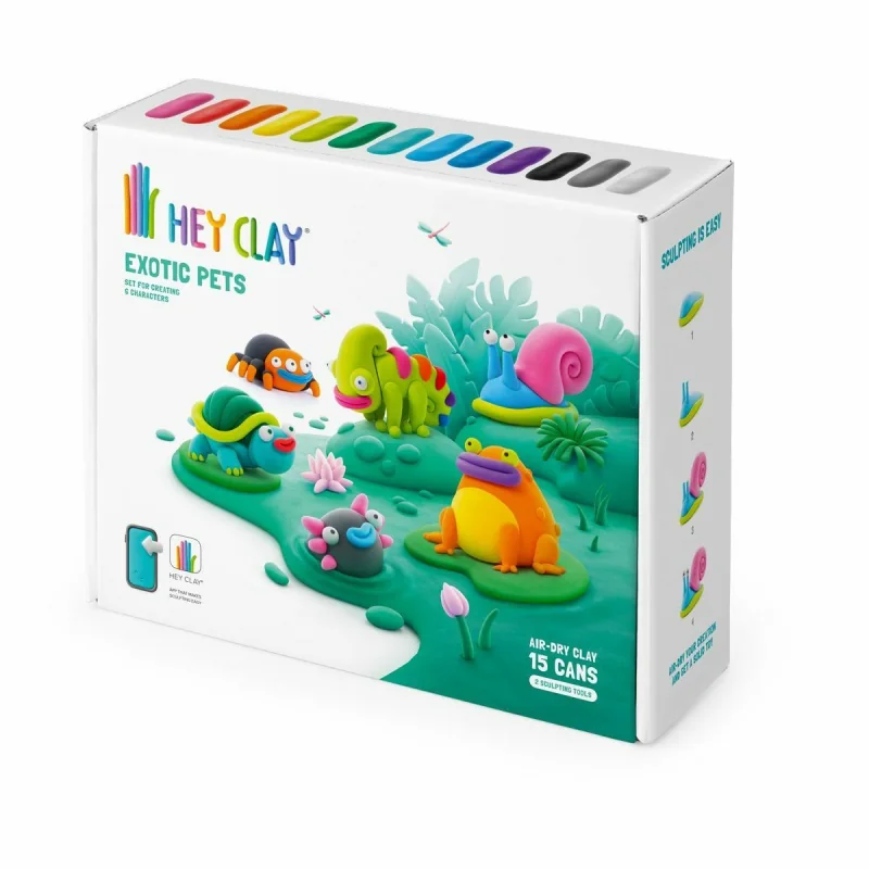 HEY CLAY  Exotic Pets Modelovacia hmota - Exotické domáce zvieratá 