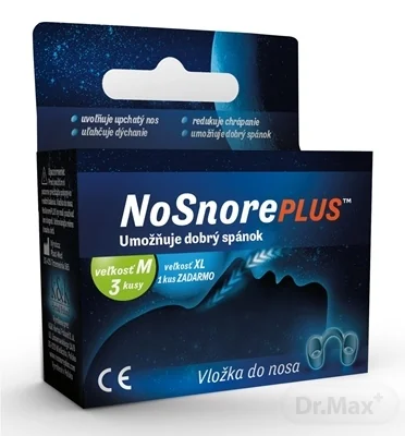 NOSNORE PLUS Silikónová vložka do nosa