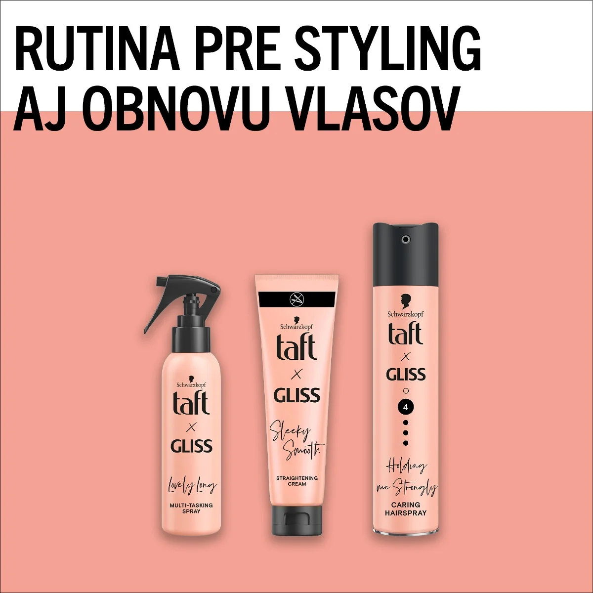 Schwarzkopf Taft x Gliss Vyrovnávajúci krém 1×150 ml, vlasový krém