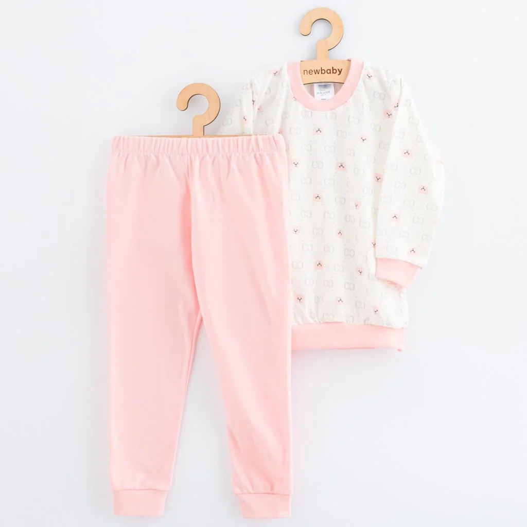 Detské bavlnené pyžamko New Baby pink bear 92/98, 20C56699