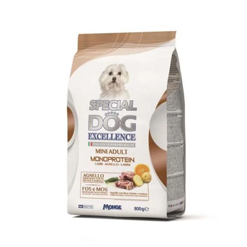 MONGE SPECIAL DOG EXCELLENCE MINI ADULT MONOPROTEIN jahňa 800g superprémium