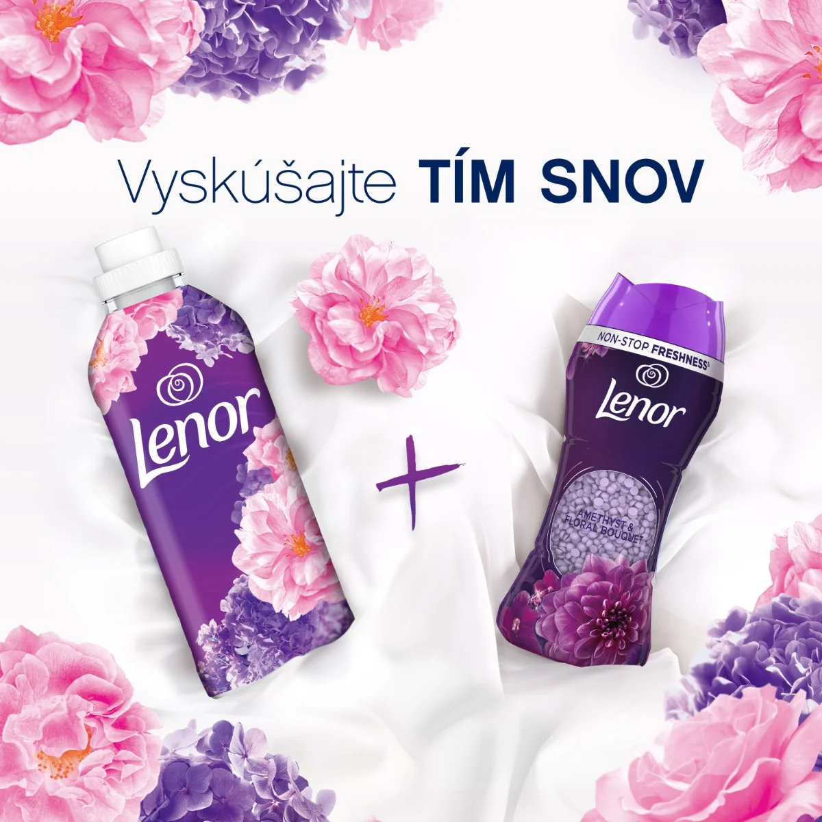 Lenor Aviváž 925ml, 37 praní Floral Bouquet&Note of Musk 1×925 ml, aviváž