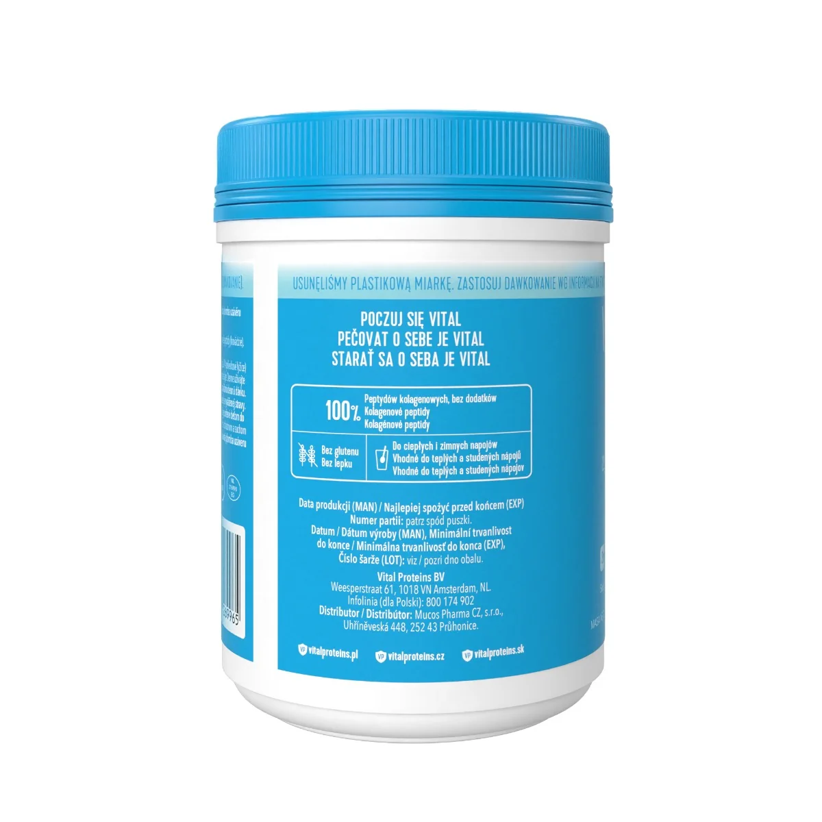 Vital Proteins Collagen Peptides kolagén v prášku 284g 1×284 g, produkt s obsahom kolagénu