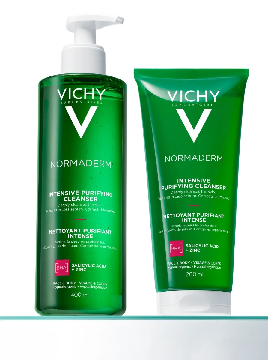 VICHY Normaderm Phytosolution Intenzívny čistiaci gél pre pleť so sklonom k akné 200 ml 1×200 ml, čistiaci gél