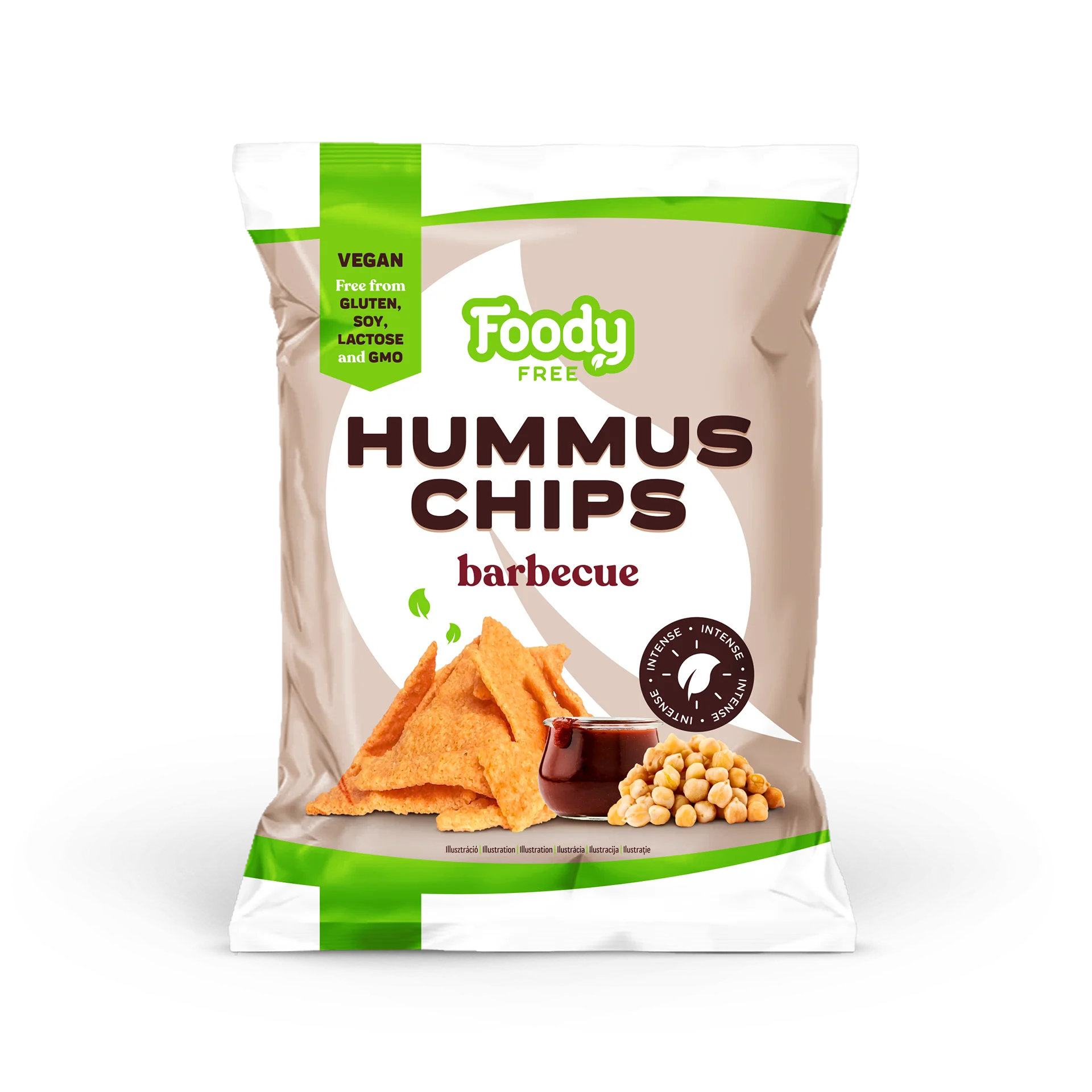 Foody free Hummus chips s príchuťou BBQ