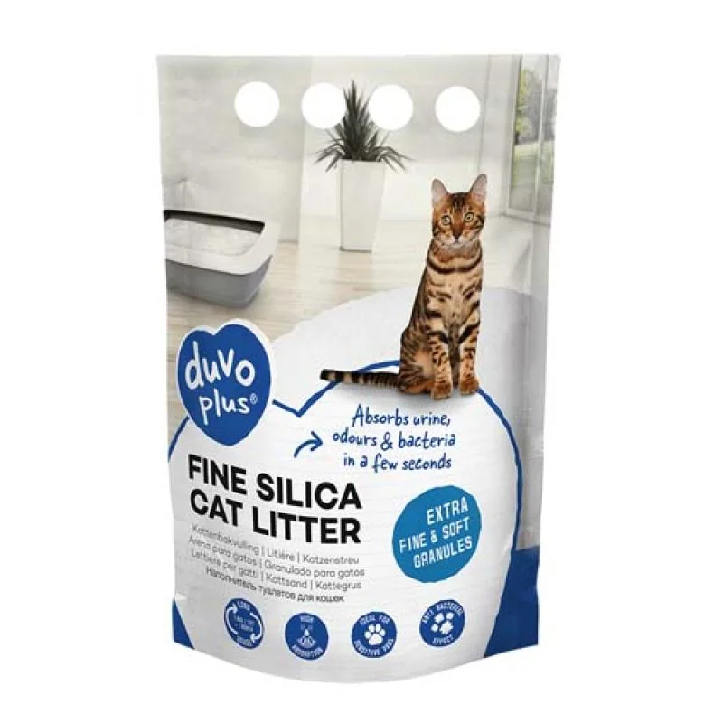 DUVO+ Premium silikónová podstielka pre mačky biela 0,5-1,5mm 5l/2kg