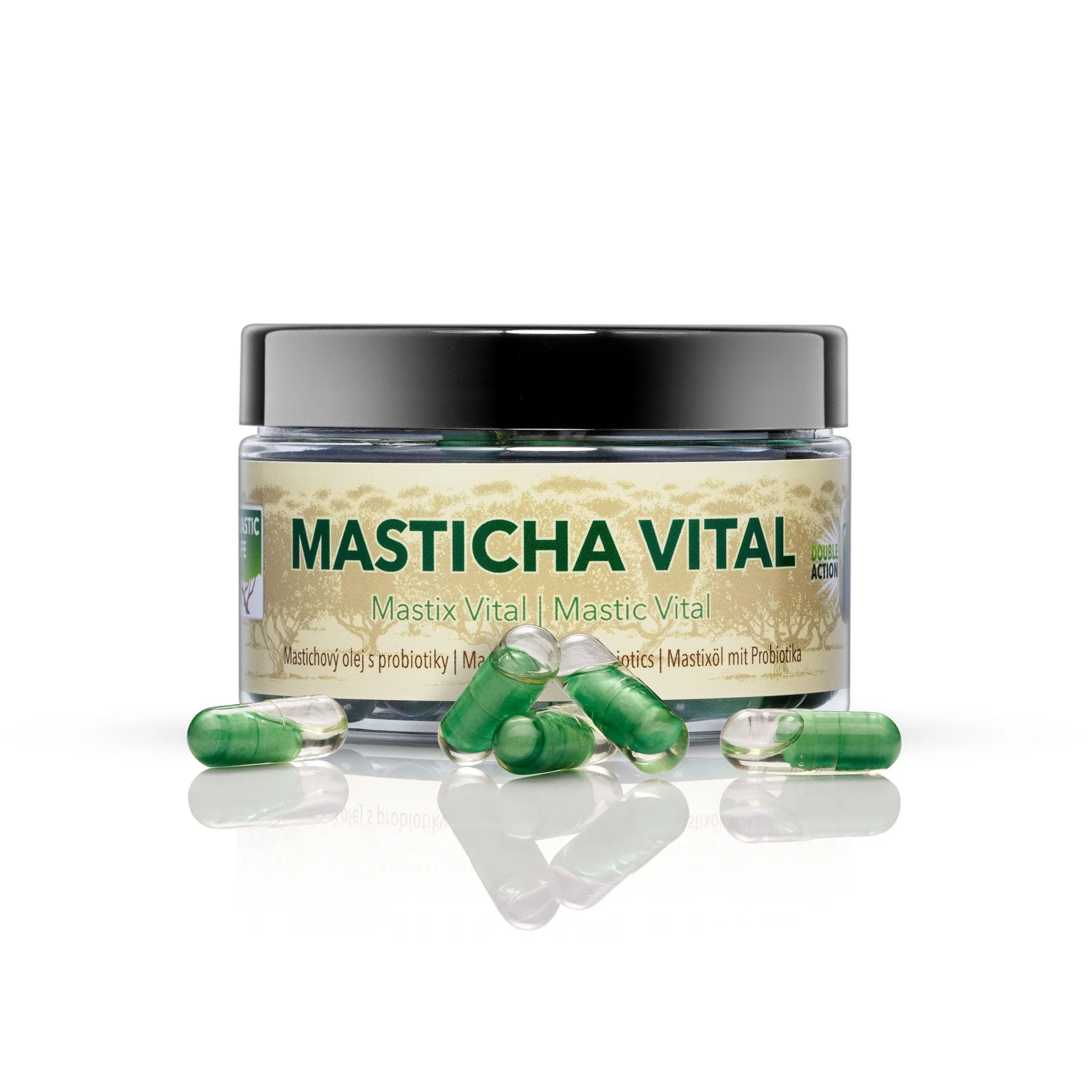 Masticlife Masticha Vital, Double Action 1×60 cps, výživový doplnok