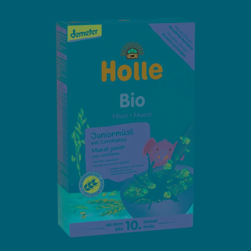 HOLLE Organické Junior viaczrnné müsli s kukuričnými lupienkami, 250 g