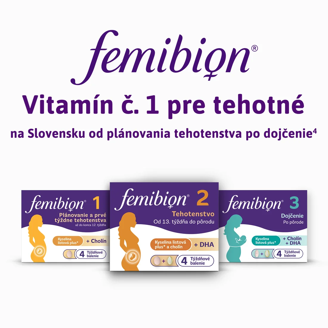 Femibion® 2 Tehotenstvo, 56 tbl + 56 cps 1×56 tbl + 56 cps, výživový doplnok