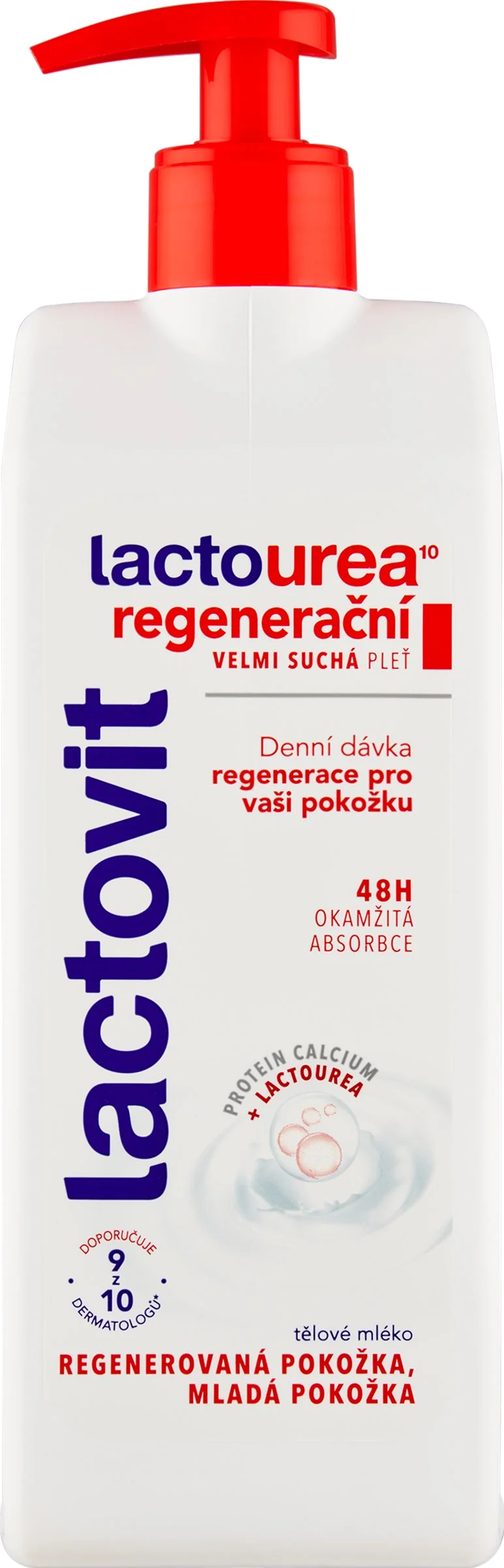 Lactovit Lactourea Telové mlieko 1×400 ml, regeneračné telové mlieko