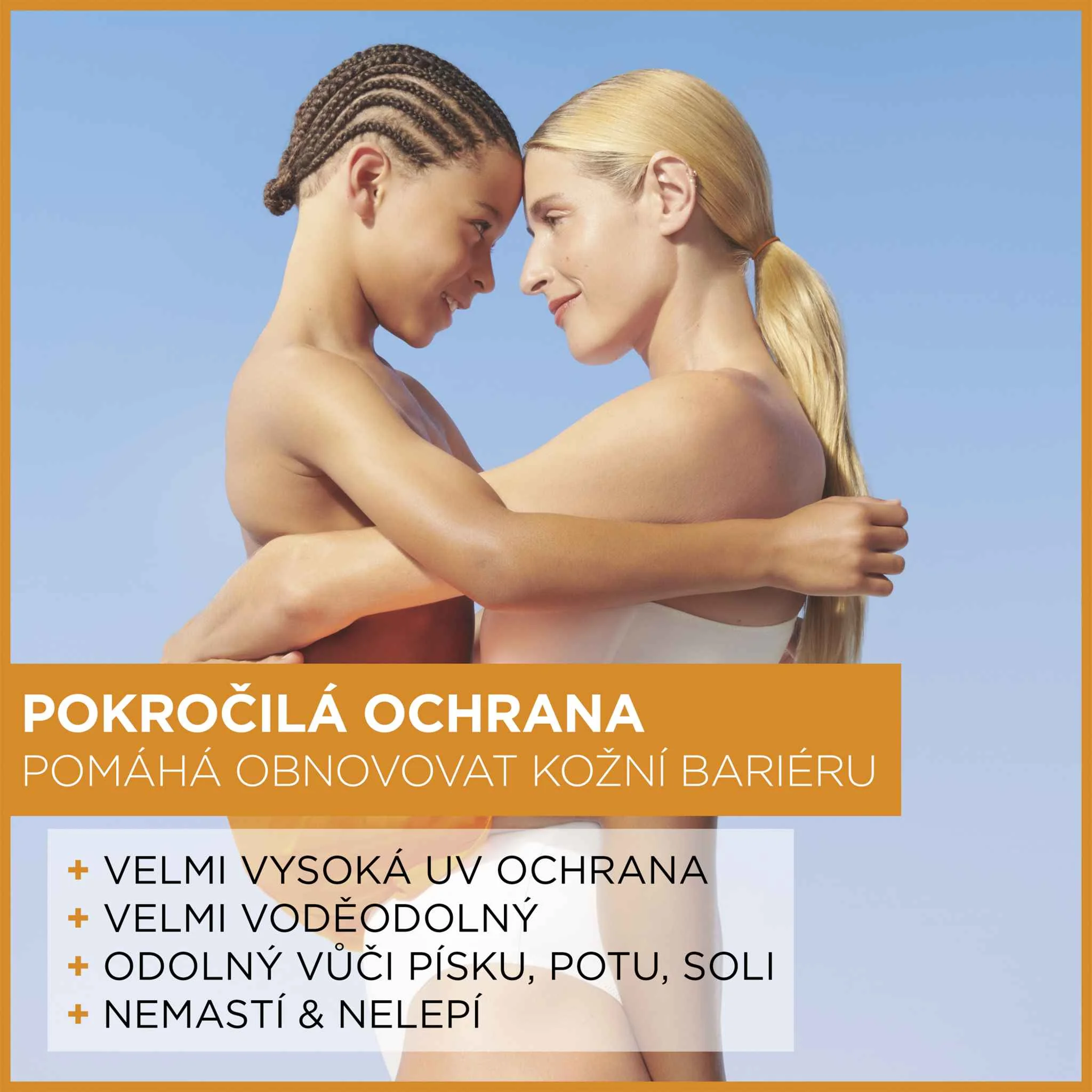 Garnier Ambre Solaire Sensitive Advanced ochranná  pleťová hmla, veľmi vysoká ochrana, svetlá citlivá pokožka, SPF 50+, 150 ml 1×150 ml, ochranná pleťová hmla SPF50+