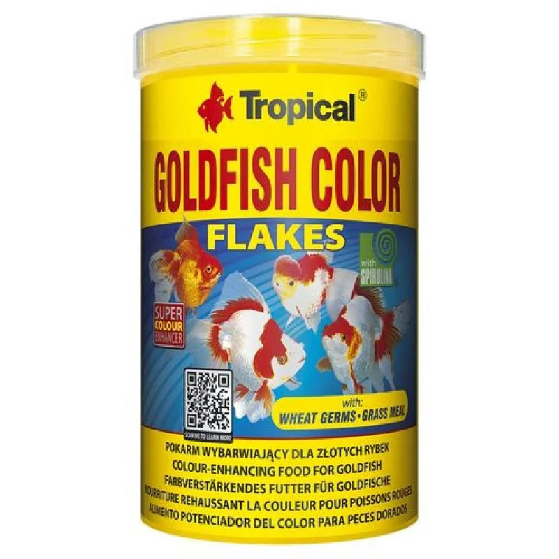 TROPICAL Goldfish Color 1000ml/200g krmivo pre závojnatky s vyfarbujúcim účinkom 