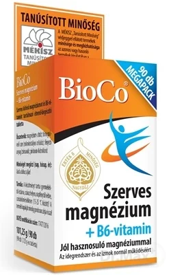 BioCo Organické Magnézium + vitamín B6  MEGAPACK