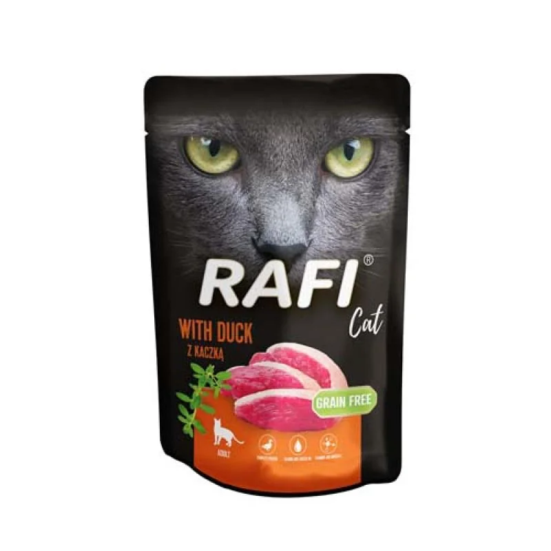 RAFI Cat Grain Free - Bezlepková kapsička s kačacím mäsom pre mačky 100g